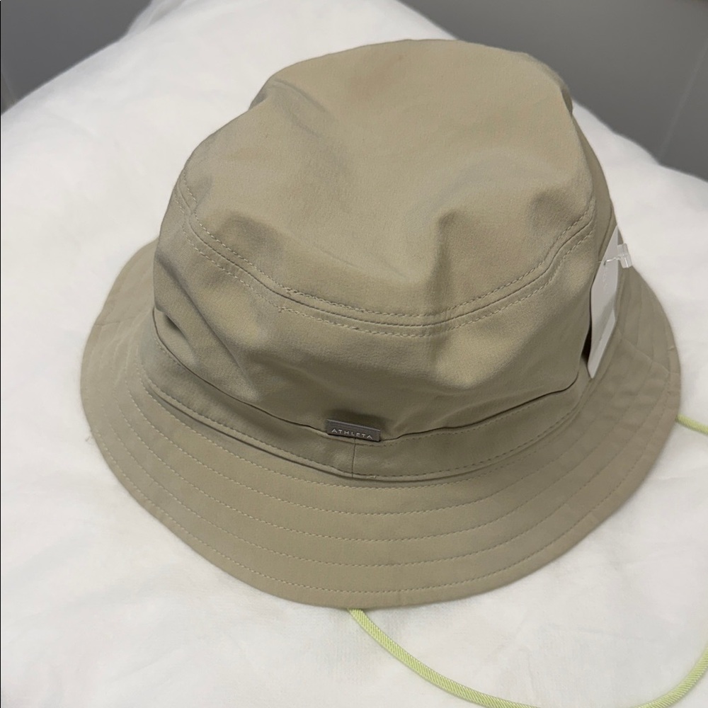 Athleta Reversible Khaki/Mint Green Bucket Hat